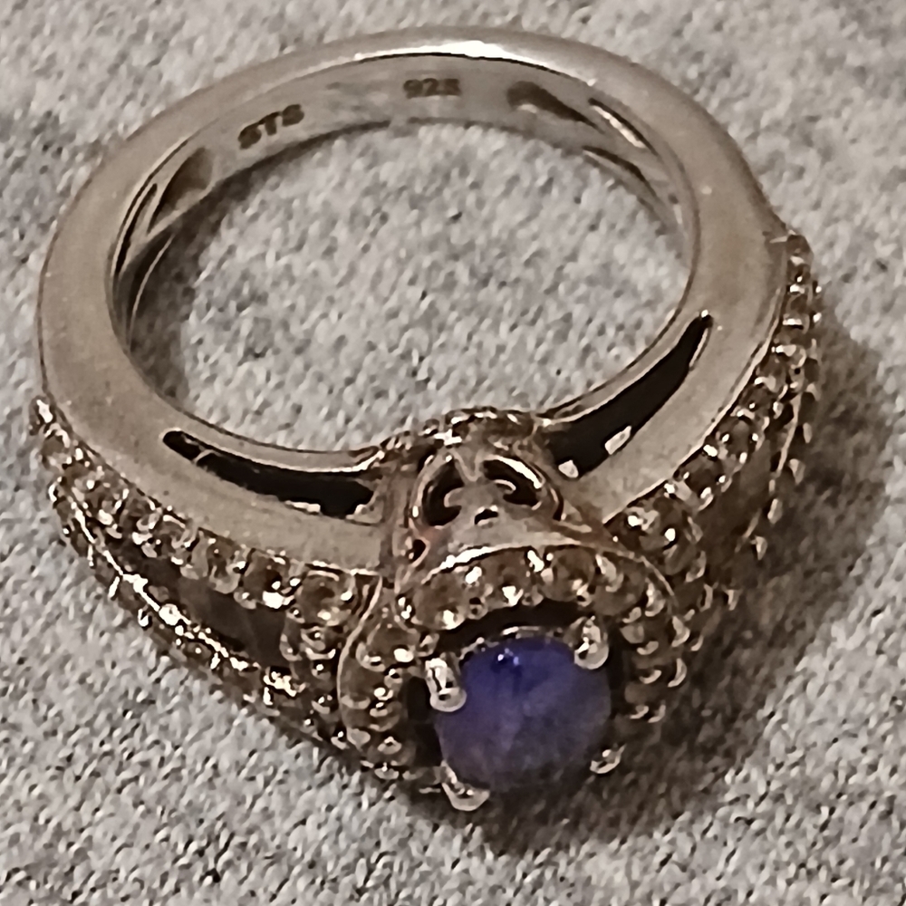 Genuine Tanzanite Ring Tripple A - Picture 7 of 12